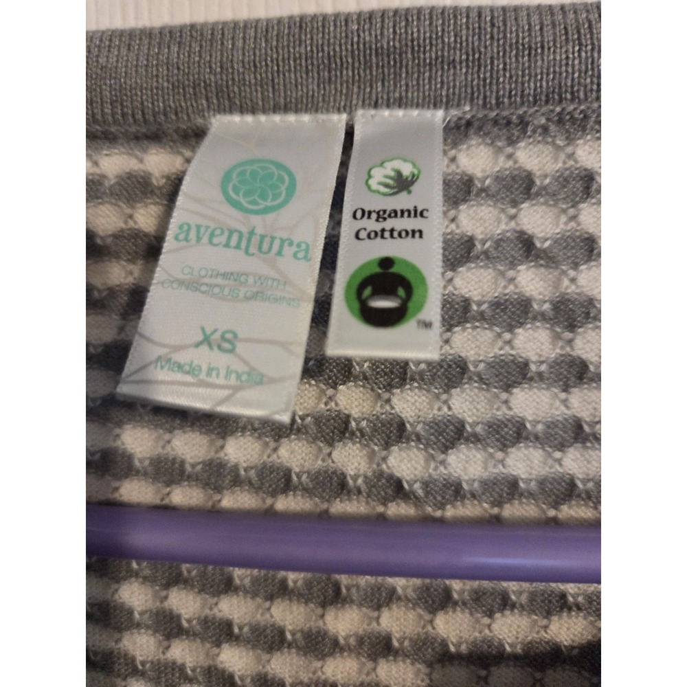 Aventura Sweater Women XS white /gray Organic Cotton - Picture 3 of 3